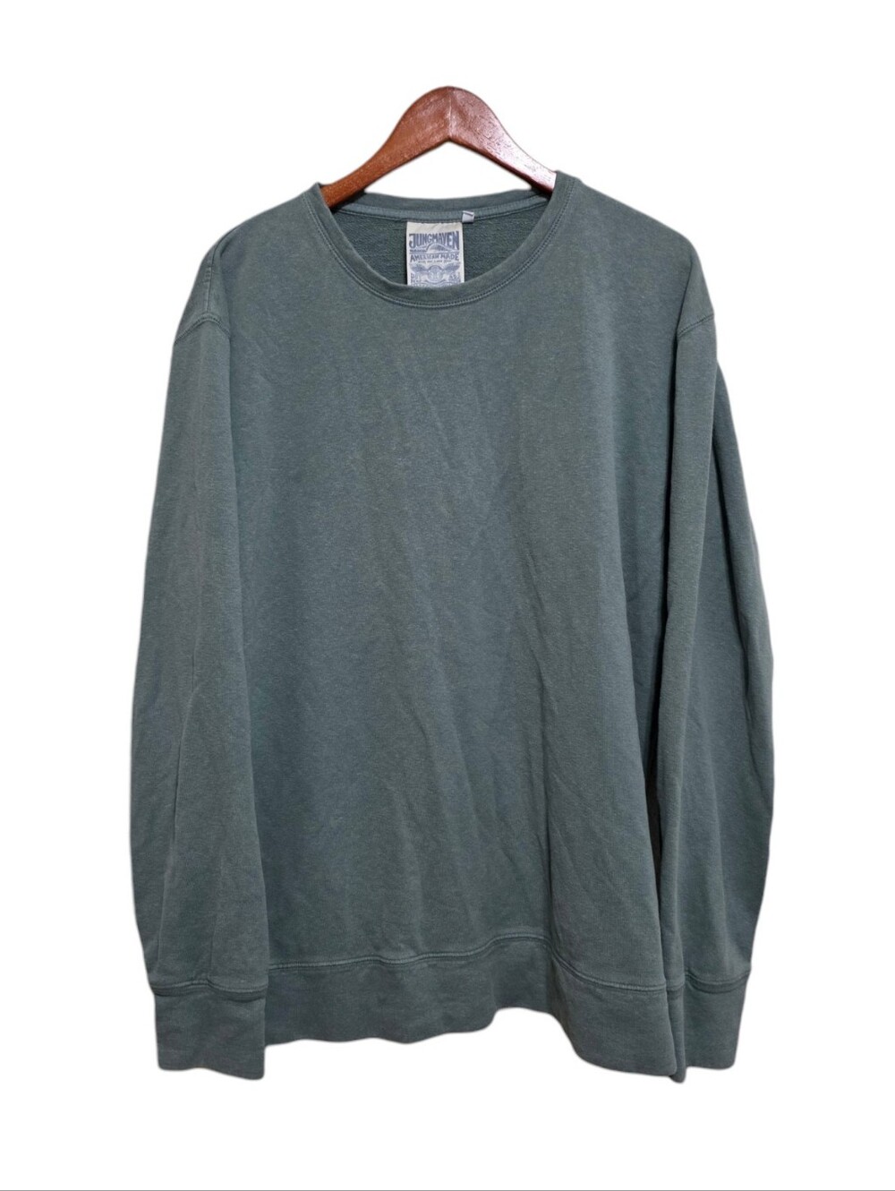 Jungmaven Tahoe Sweatshirt in Sage Green Size XL